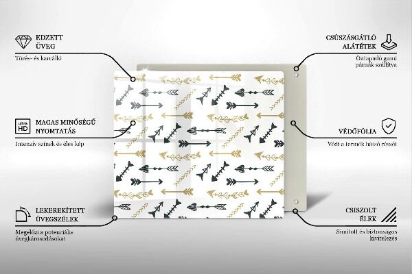 Tábua cozinha Padrão de flecha boho