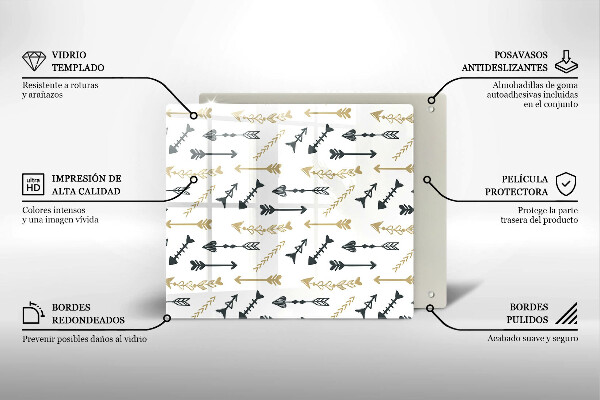 Tábua cozinha Padrão de flecha boho