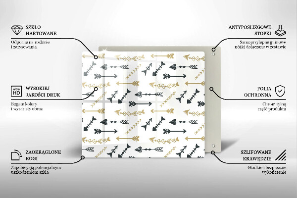 Tábua cozinha Padrão de flecha boho