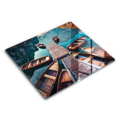 Tábua para cozinha Barcos no lago