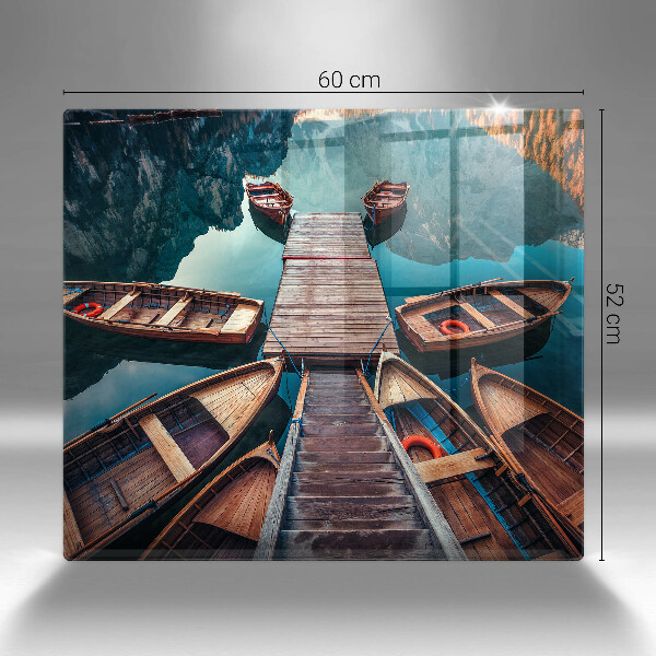 Tábua para cozinha Barcos no lago