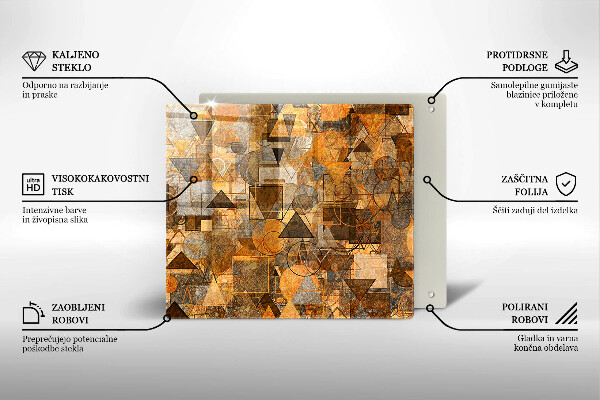 Tábua de corte Padrão de formas geométricas