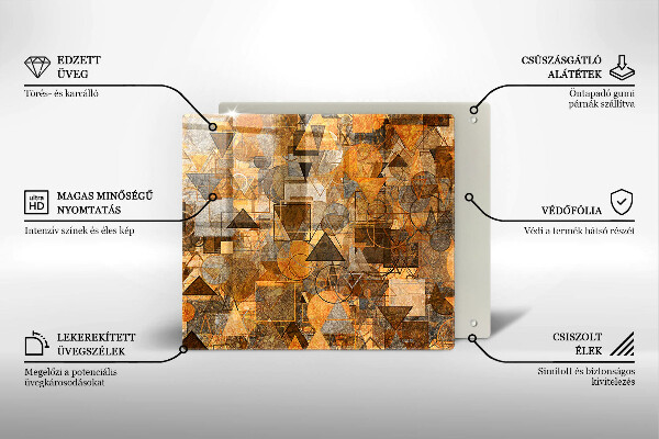Tábua de corte Padrão de formas geométricas