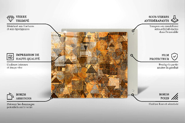 Tábua de corte Padrão de formas geométricas
