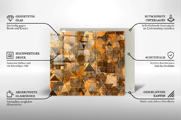 Tábua de corte Padrão de formas geométricas