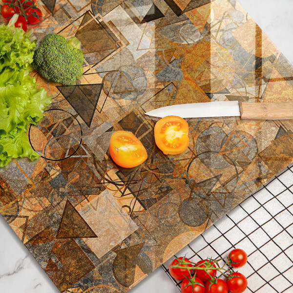 Tábua de corte Padrão de formas geométricas