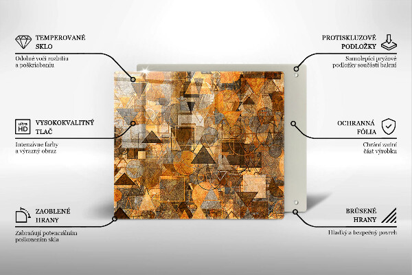 Tábua de corte Padrão de formas geométricas