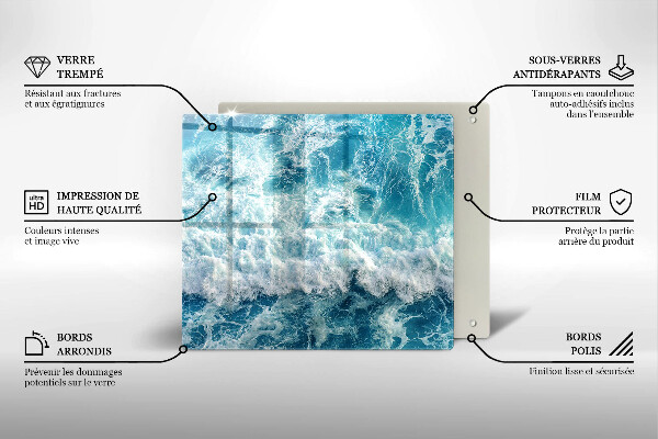 Tábua para corte Ondas do mar