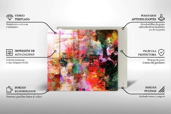 Tábua de cortar Abstração de tinta