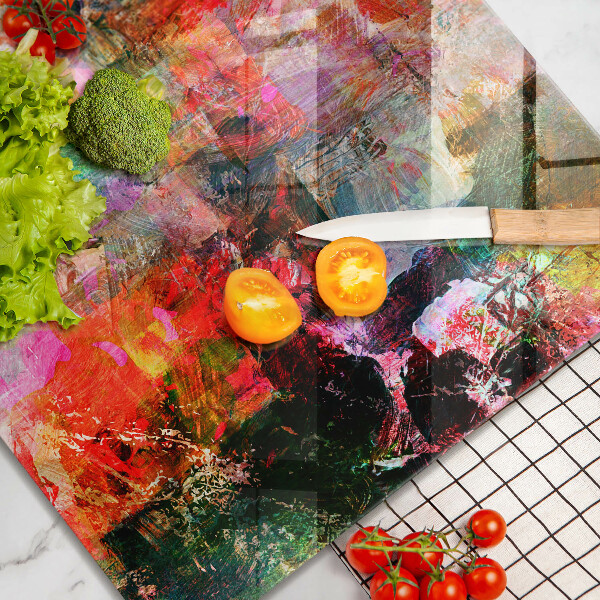 Tábua de cortar Abstração de tinta