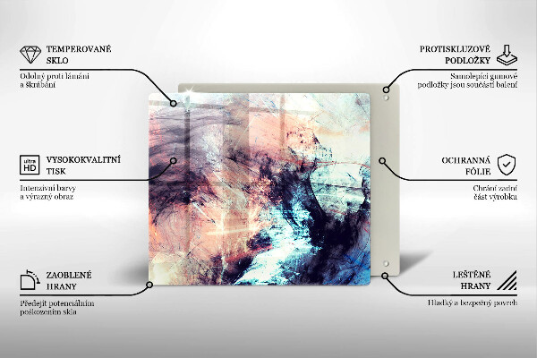 Tábua para cozinha Abstração pintada