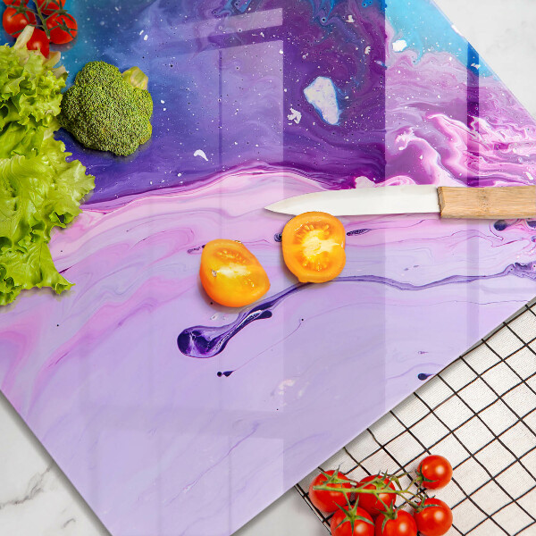 Tábua de cortar de vidro Tinta abstrata