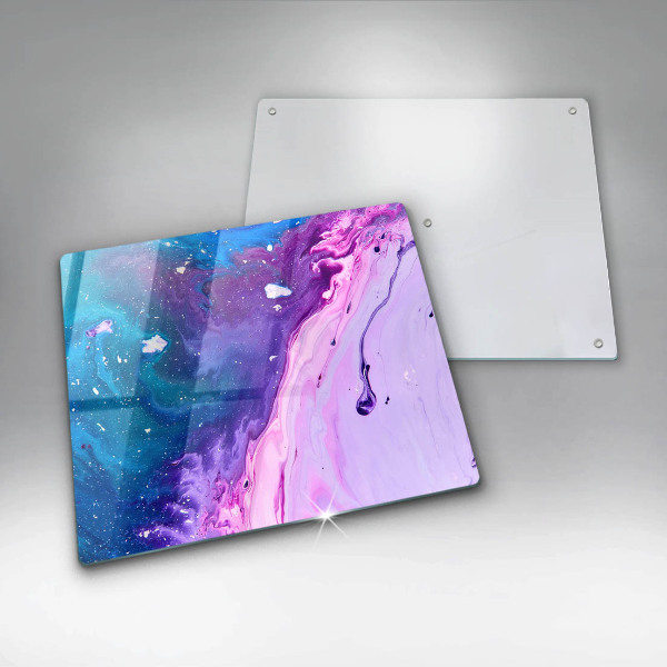 Tábua de cortar de vidro Tinta abstrata