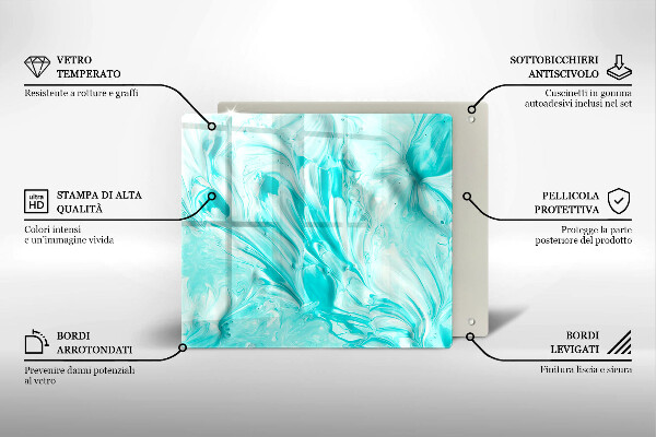 Tábua de corte Tintas abstratas