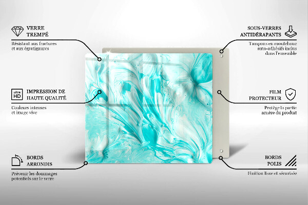 Tábua de corte Tintas abstratas