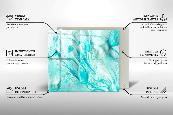 Tábua de corte Tintas abstratas