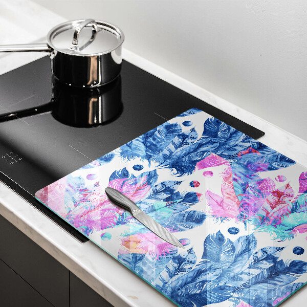 Tábua de corte Ilustração de pena boho