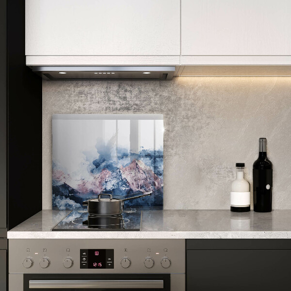 Tábua corte Montanhas pintadas abstratamente