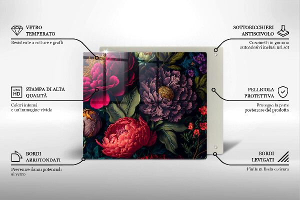 Tábua para corte Lindas flores