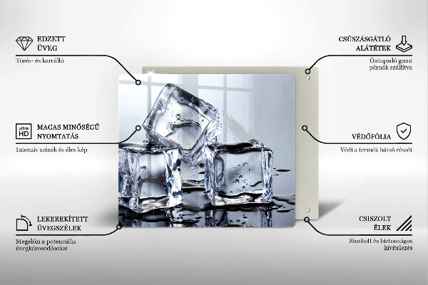 Tábua de corte Cubos de gelo