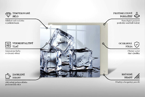 Tábua de corte Cubos de gelo