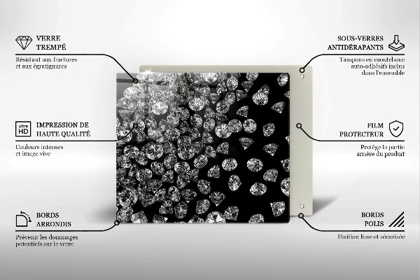 Tábua de corte Diamantes brilhantes