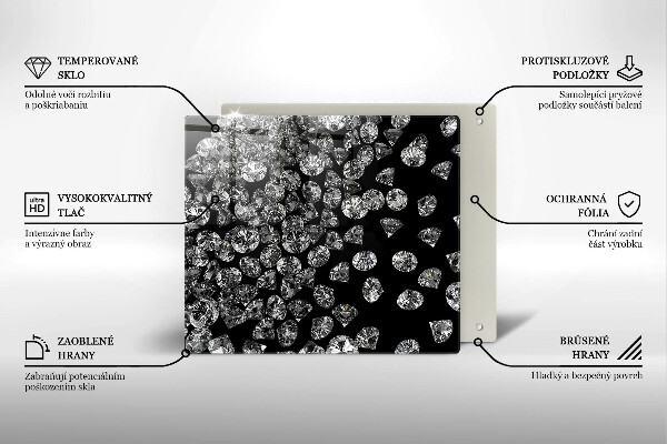 Tábua de corte Diamantes brilhantes