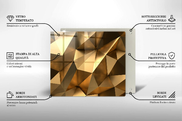 Tábua de corte de vidro Estrutura abstrata de fundo