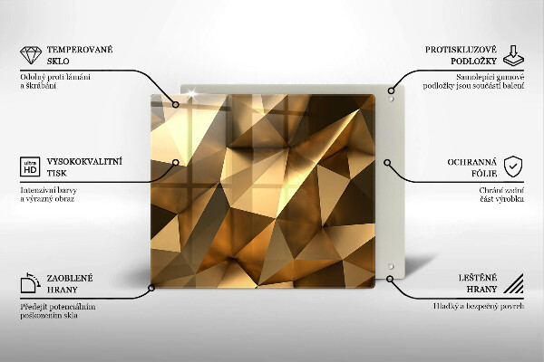 Tábua de corte de vidro Estrutura abstrata de fundo