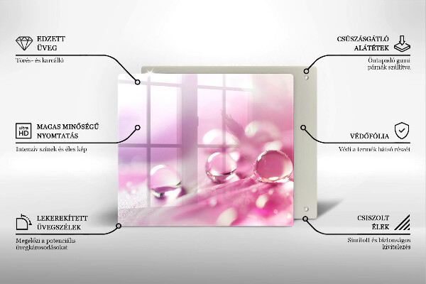 Tábua para corte Pétalas de flores de orvalho