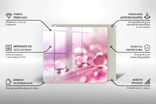 Tábua para corte Pétalas de flores de orvalho