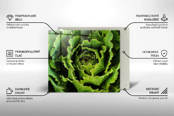 Tábua de cortar alimentos Comer folhas de alface