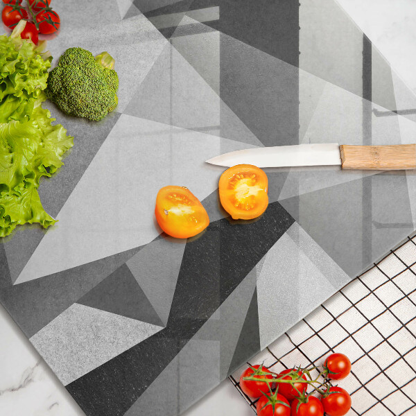 Tábua de cortar de vidro Abstração concreta nítida