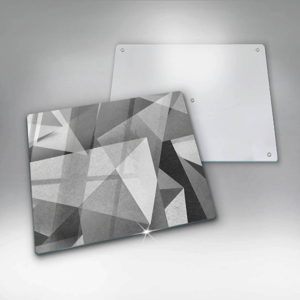 Tábua de cortar de vidro Abstração concreta nítida