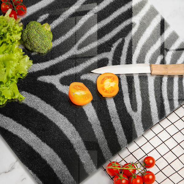 Tábua de vidro Listras de zebra