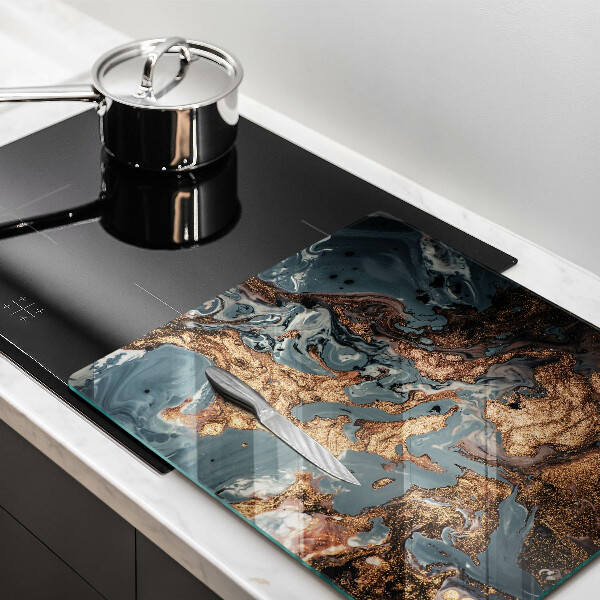 Tábua corte Estrutura de rocha dourada