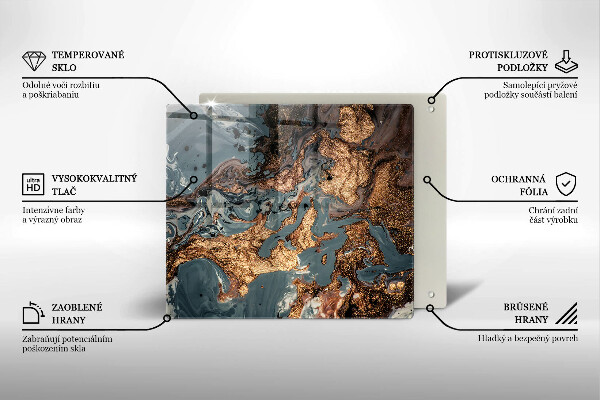 Tábua corte Estrutura de rocha dourada