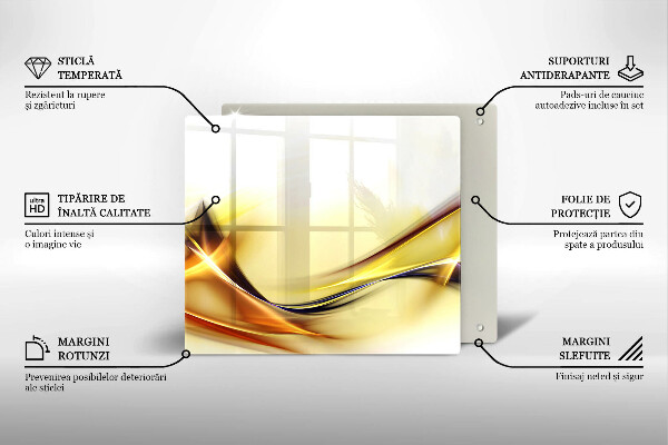 Tábua para corte Linhas abstratas de luz