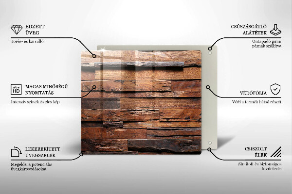 Tábua de vidro Tábuas de madeira decorativas