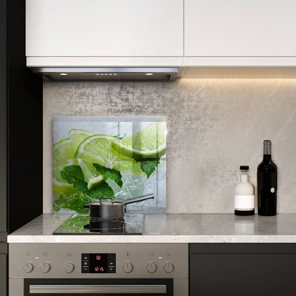 Tábua de cortar alimentos Limão, hortelã e gelo