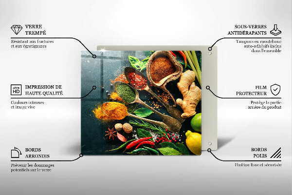 Tábua cozinha Colheres de tempero de cozinha