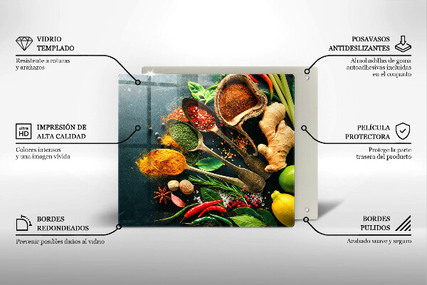 Tábua cozinha Colheres de tempero de cozinha