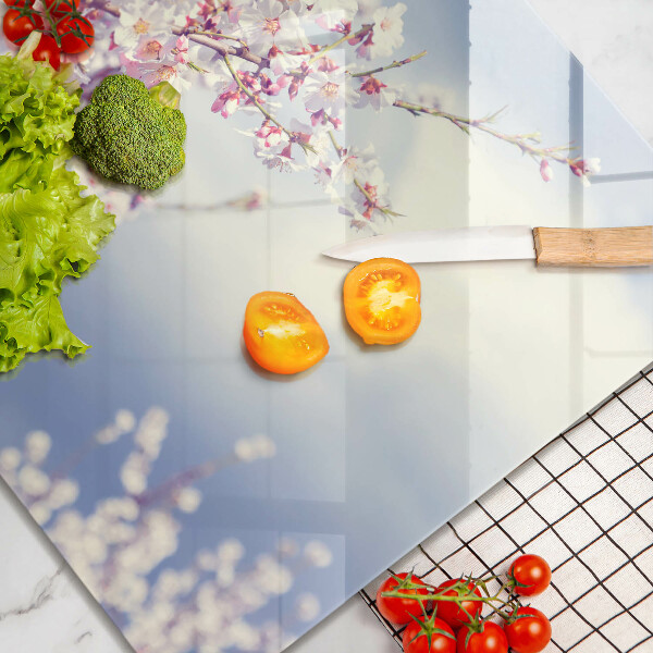 Tábua de cortar de vidro Árvore florida