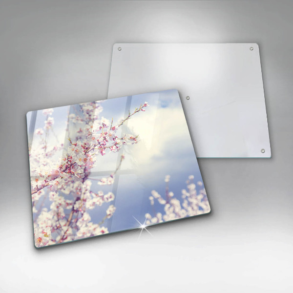 Tábua de cortar de vidro Árvore florida