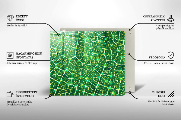 Tábua de vidro Estrutura da folha