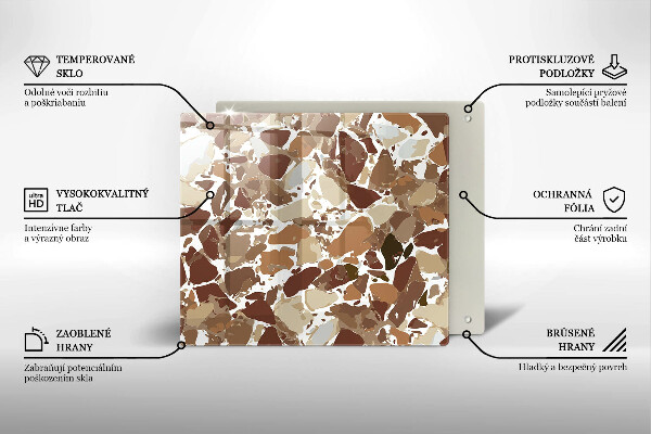 Tábua de cortar Pontos decorativos de pedra