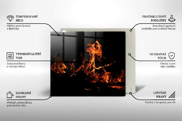 Tábua corte Fogo, chama viva