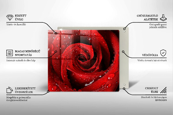 Tábua cozinha Pétalas de flores de rosa