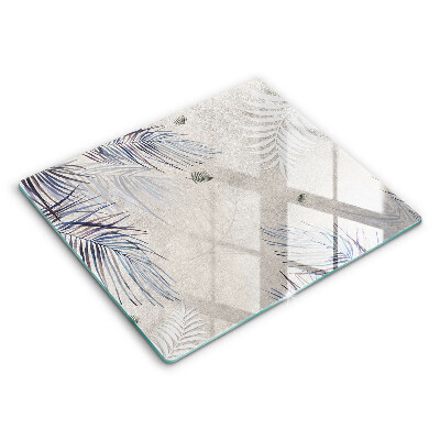 Tábua de corte de vidro Folhas sutis