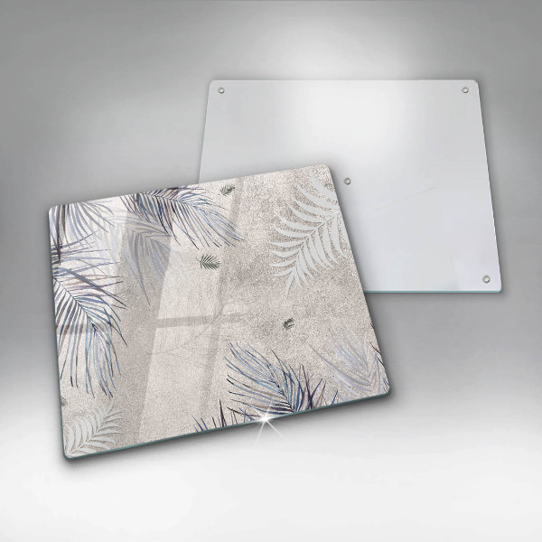 Tábua de corte de vidro Folhas sutis